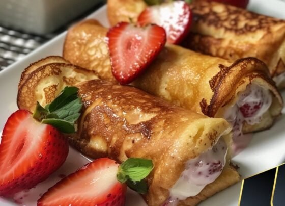 Strawberry French Toast Roll-Ups prepared at home with simple ingredients and clear steps.