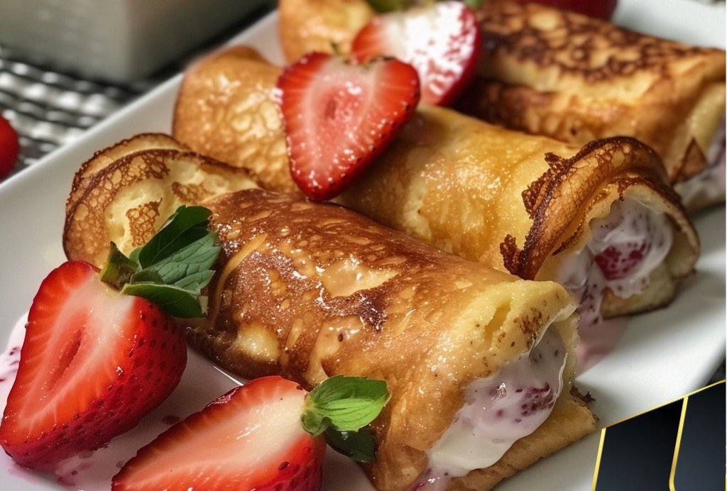 Strawberry French Toast Roll-Ups