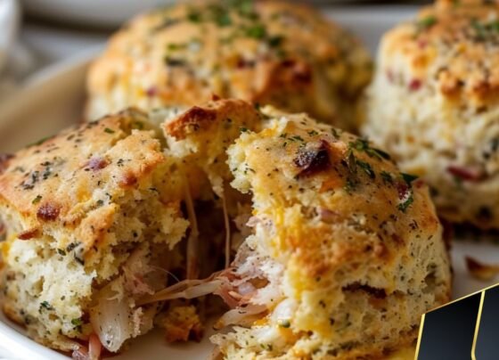 Crab Stuffed Cheddar Bay Biscuits with Lemon Butter prepared at home with simple ingredients and clear steps.