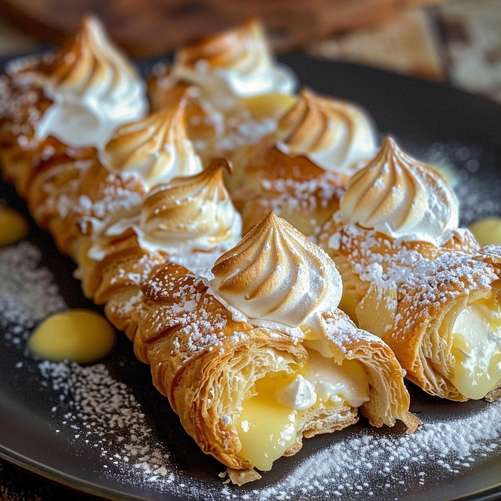 Lemon Meringue Pie Cannolis
