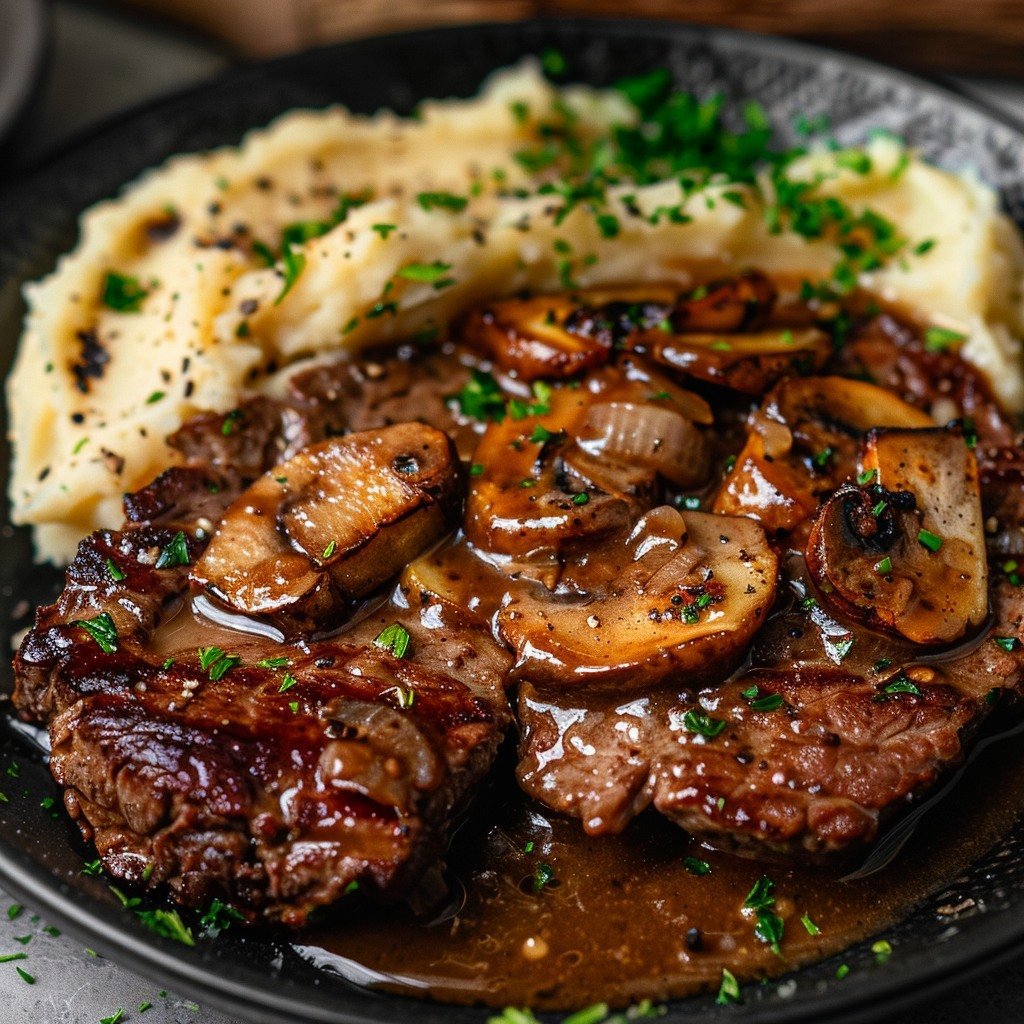 Enchanted Garlic Butter Steak with Creamy Mashed Potatoes