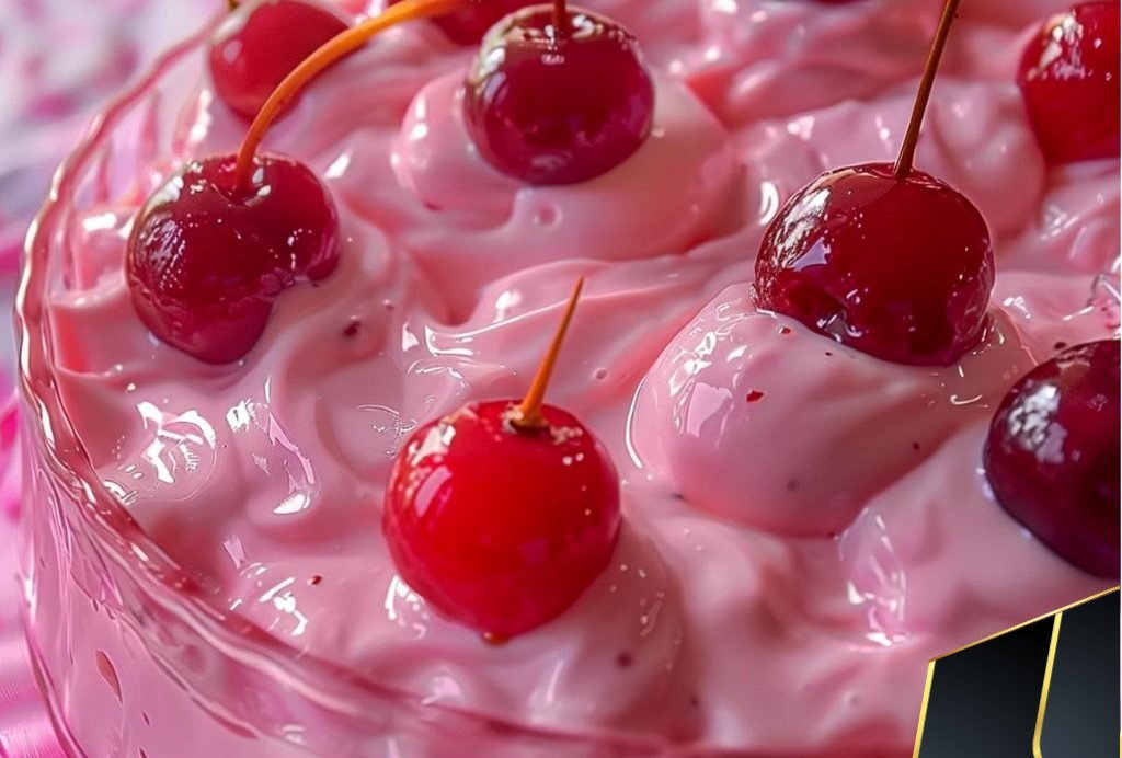 Luxurious Pink Cherry Jell-O Fluff