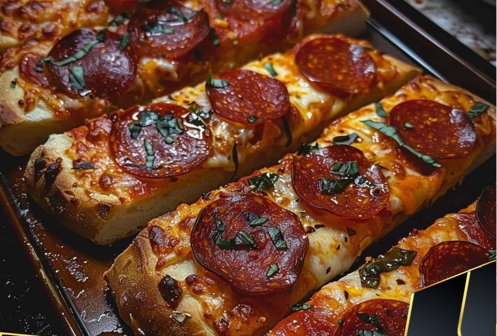 Homemade Pepperoni Garlic Bread