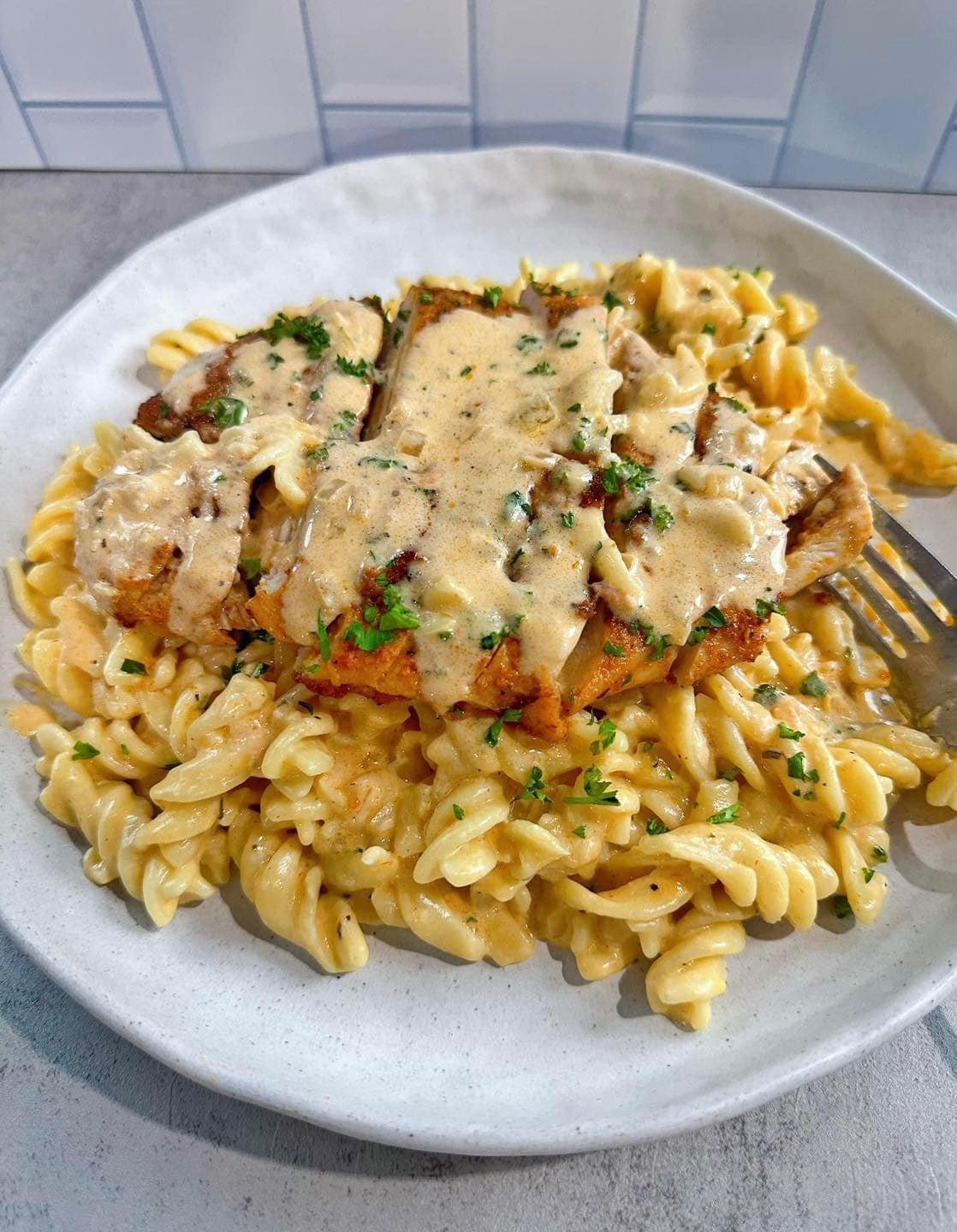 Creamy cajun chicken pasta