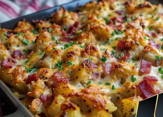 Chicken Bacon Ranch Potato Bake prepared at home with simple ingredients and clear steps.