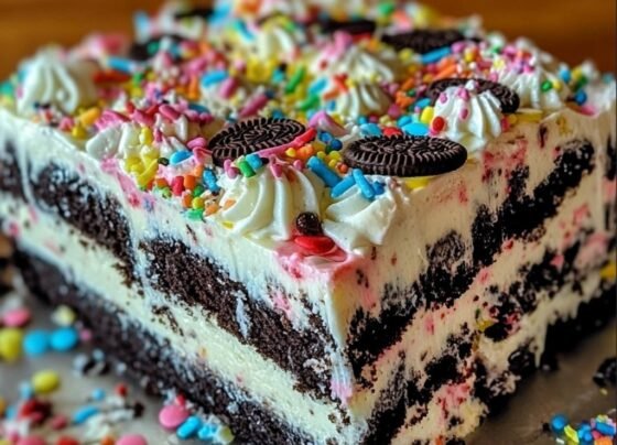 No-Bake Funfetti Oreo Icebox Cake prepared at home with simple ingredients and clear steps.
