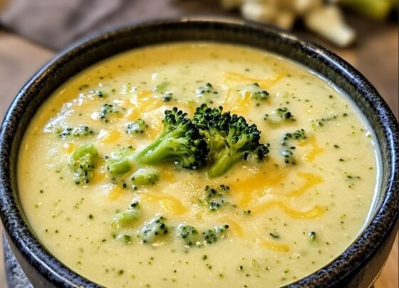 Whip up a batch of this heartwarming Broccoli Cheese Soup for a cozy and satisfying meal. Loaded with veggies and cheesy goodness