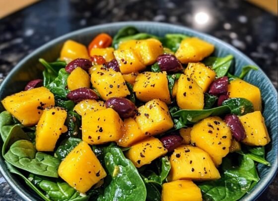 Mango Spinach Salad prepared at home with simple ingredients and clear steps.
