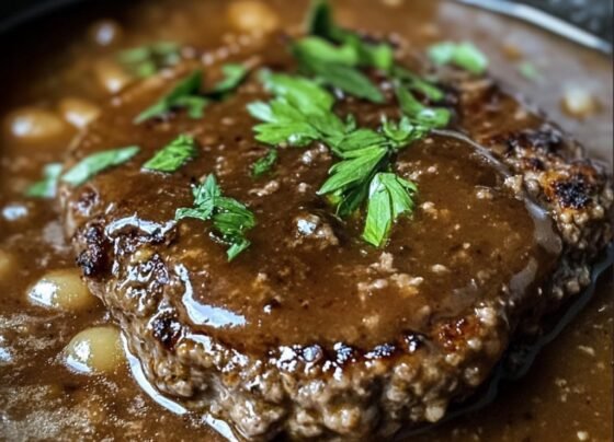 Smothered Hamburger Steak Recipe prepared at home with simple ingredients and clear steps.