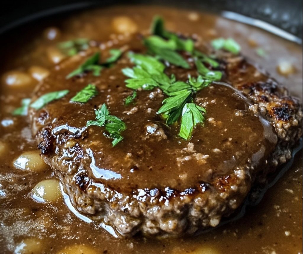 Smothered Hamburger Steak Recipe