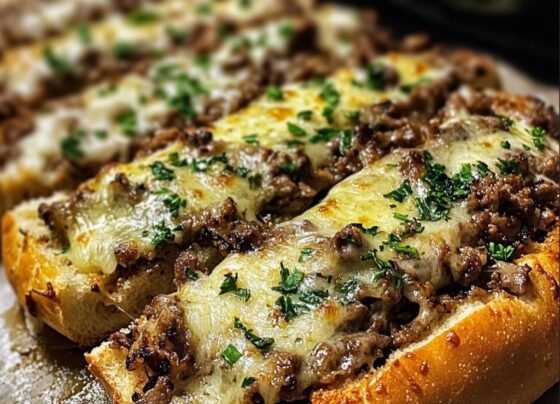 Philly Cheesesteak Garlic Bread prepared at home with simple ingredients and clear steps.