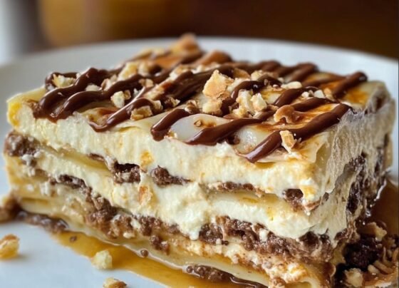 Turtle Lasagna Dessert prepared at home with simple ingredients and clear steps.
