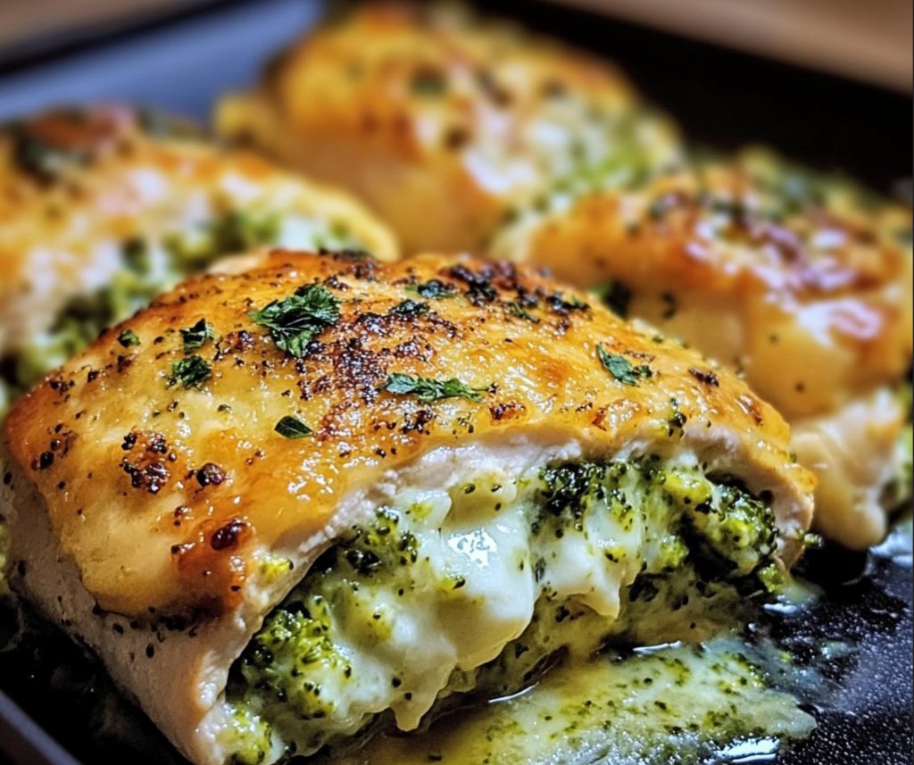BROCCOLI CHEESE STUFFED CHICKEN BREAST