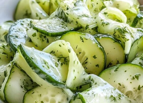 German Cucumber Salad prepared at home with simple ingredients and clear steps.