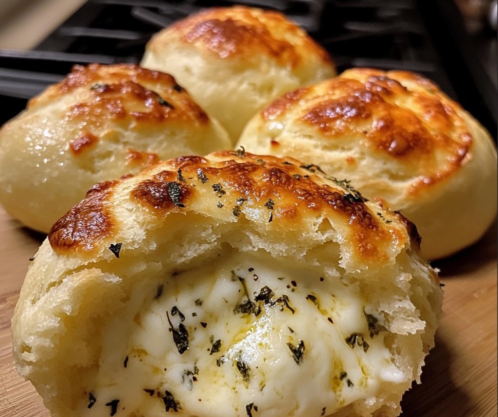 Gooey Mozzarella Biscuit Bombs