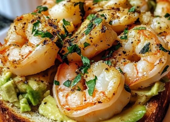 Shrimp and Avocado Garlic Bread prepared at home with simple ingredients and clear steps.