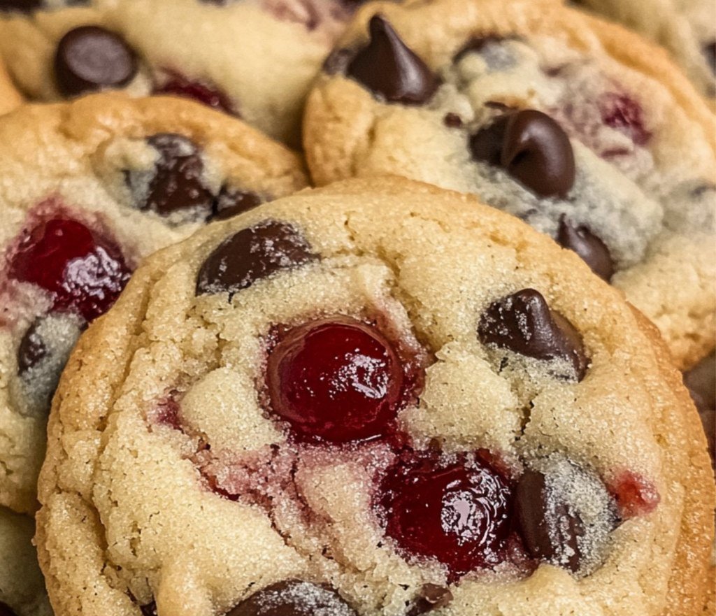 Maraschino Cherry Chocolate Chip Cookies