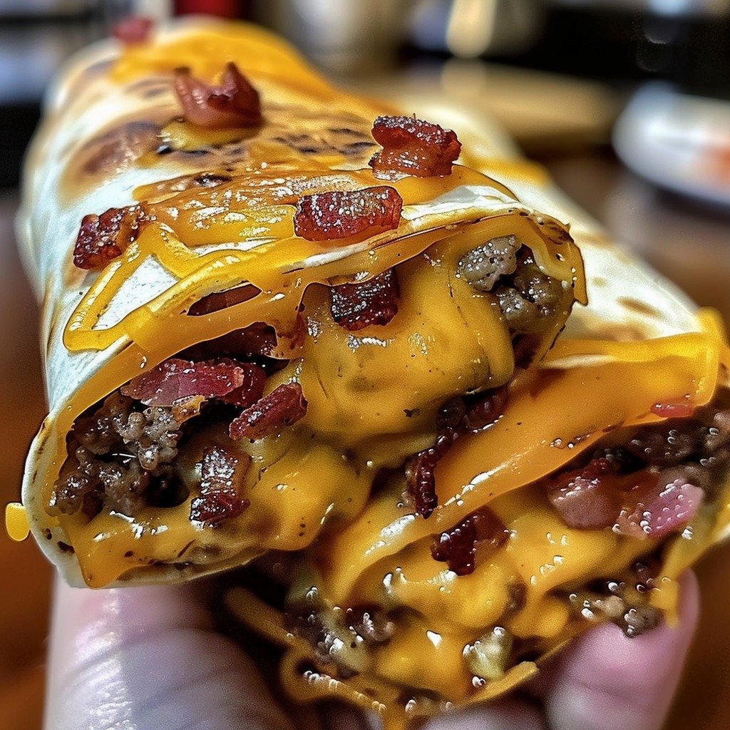 Ultimate Bacon Cheeseburger Tortilla Roll-ups