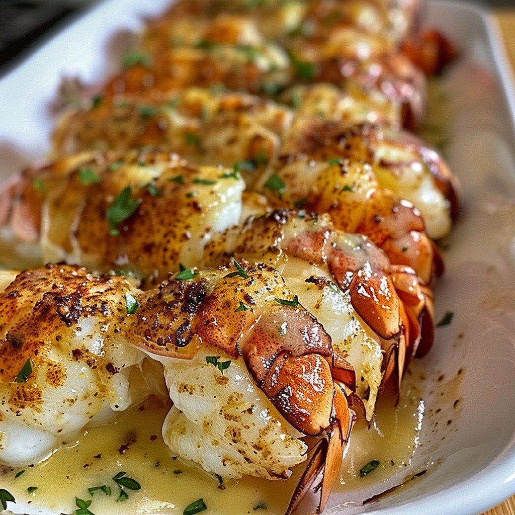 Creamy Garlic Butter Lobster Tails