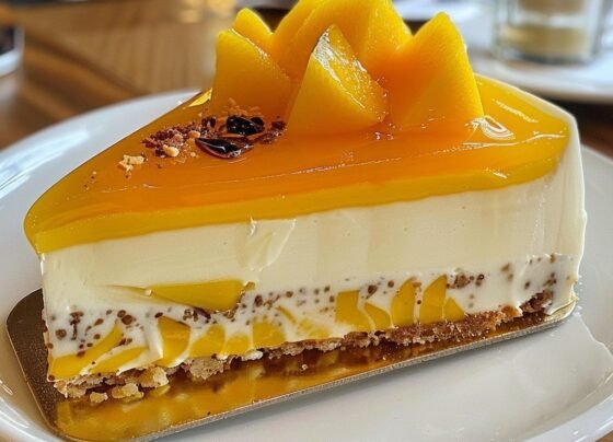 Mango Mousse Cake prepared at home with simple ingredients and clear steps.