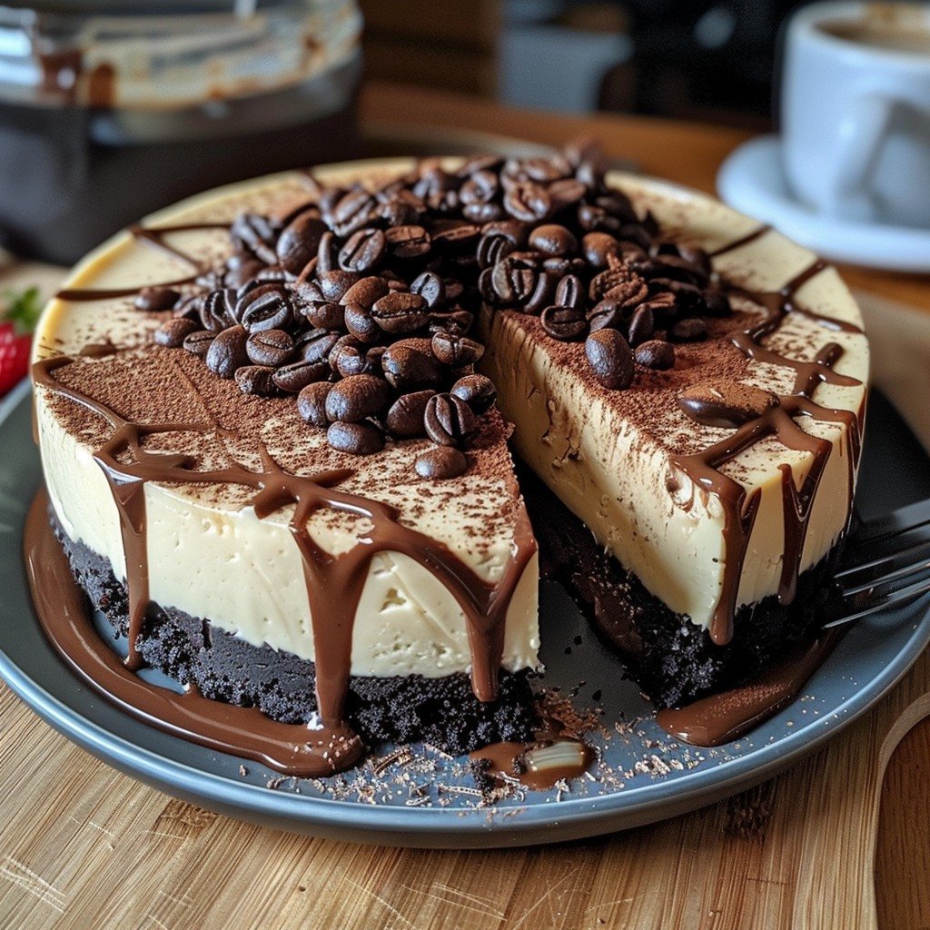 Coffee Brownie Cheesecake