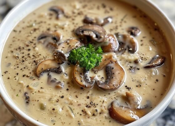 Cream of Mushroom Soup prepared at home with simple ingredients and clear steps.