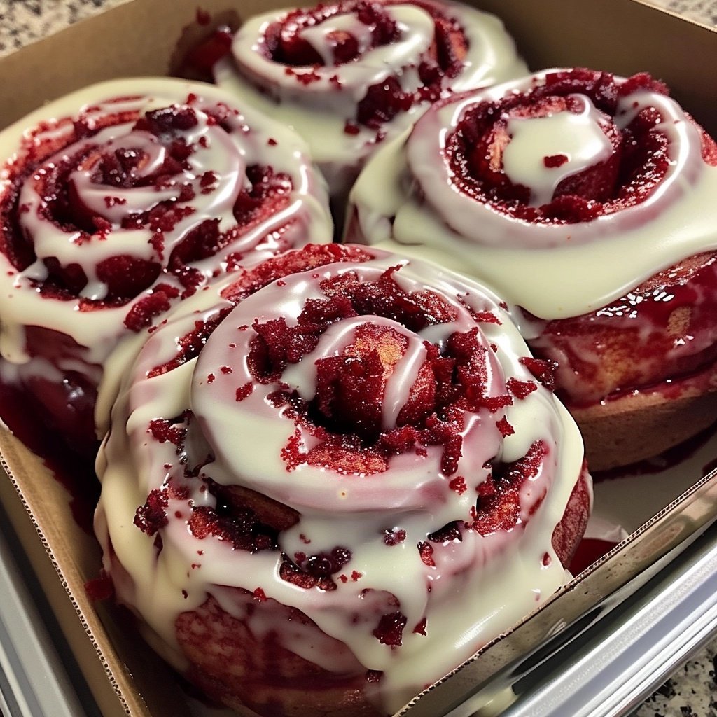 Red Velvet Cinnamon Rolls