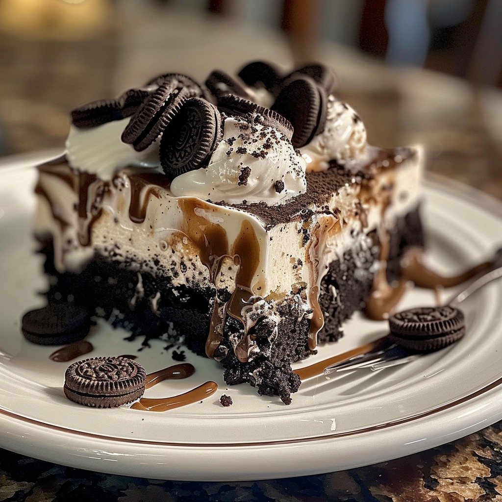Oreo Brookie Ice Cream Cake