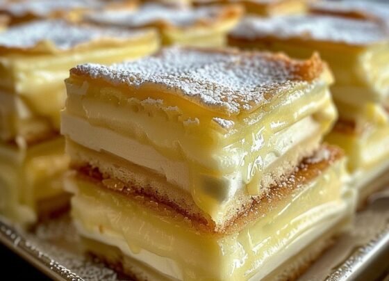 Vanilla Custard Cream Squares prepared at home with simple ingredients and clear steps.