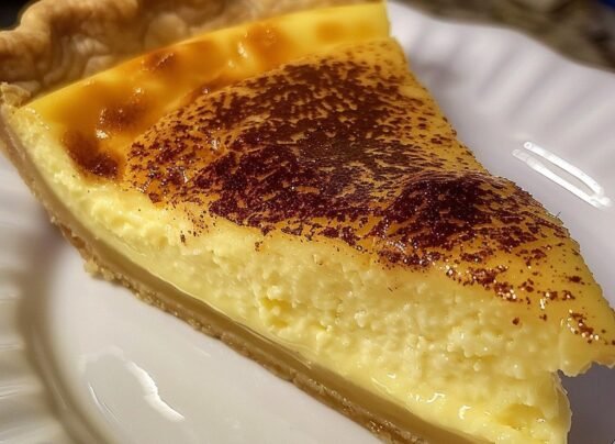 Dairy-Free Old Fashioned Egg Custard Pie prepared at home with simple ingredients and clear steps.