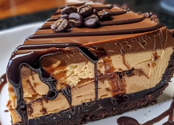 Caramel Chocolate Coffee Cheesecake prepared at home with simple ingredients and clear steps.