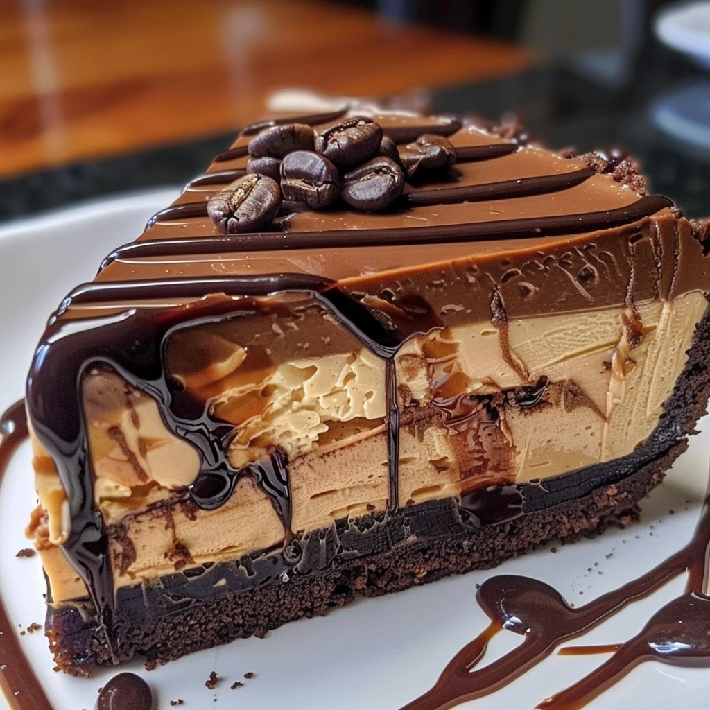 Caramel Chocolate Coffee Cheesecake