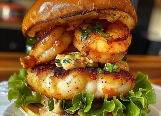 Shrimp Burgers prepared at home with simple ingredients and clear steps.