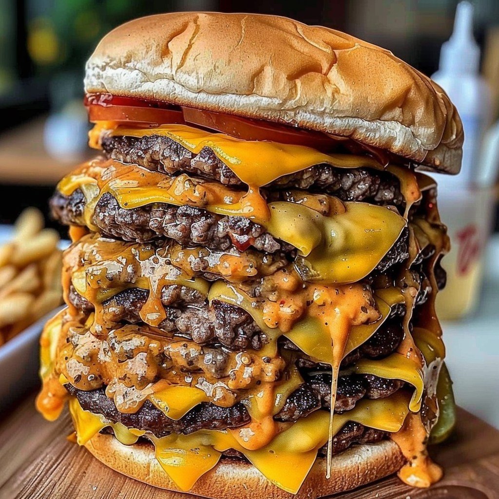 Ultimate Mega Cheeseburger