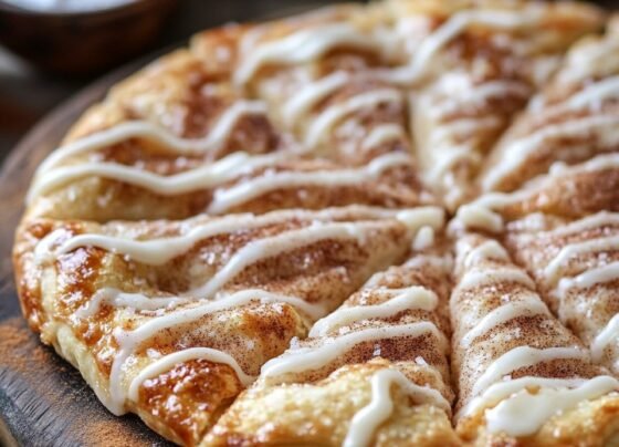 Cinnamon-Sugar Pizza with Crescent Roll Crust prepared at home with simple ingredients and clear steps.