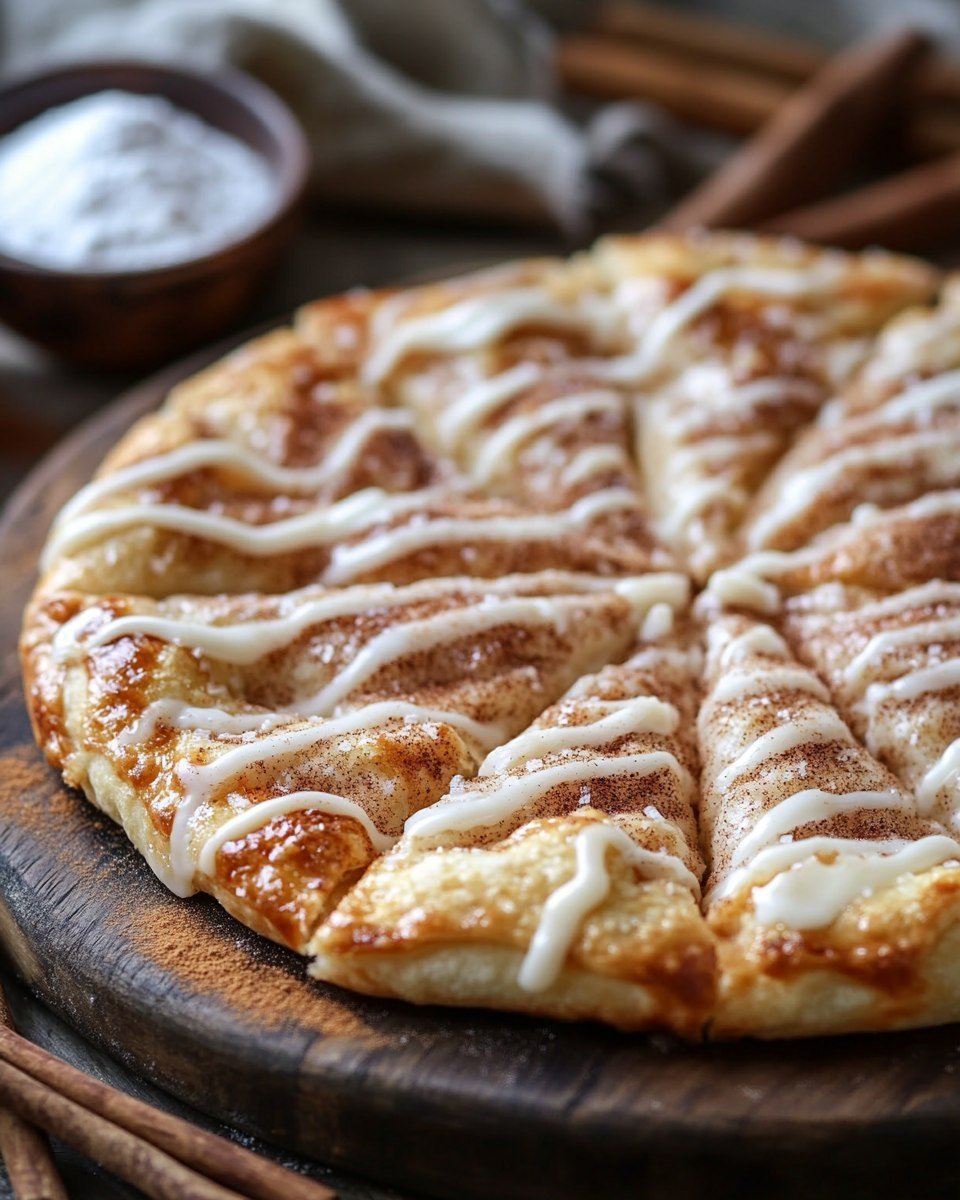 Cinnamon-Sugar Pizza with Crescent Roll Crust
