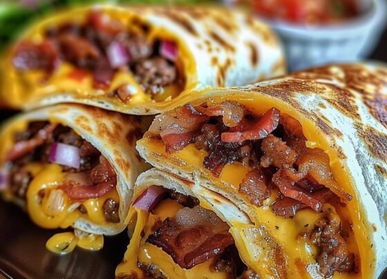 Ultimate Bacon Cheeseburger Tortilla Roll-ups prepared at home with simple ingredients and clear steps.