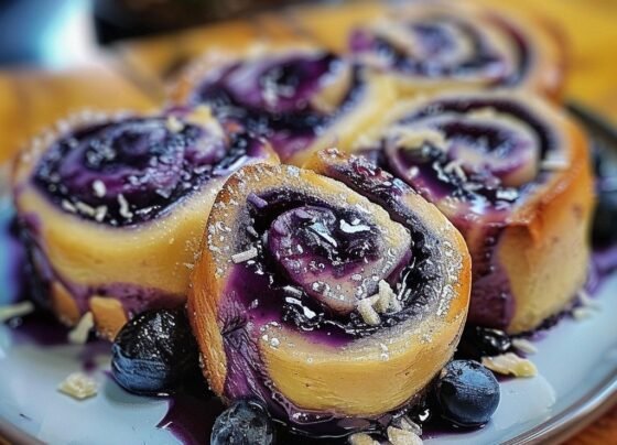 Blueberry Cheesecake Rolls prepared at home with simple ingredients and clear steps.