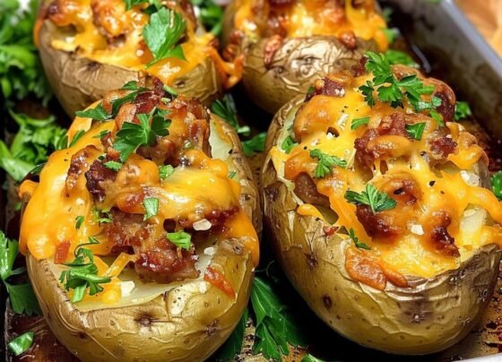 Stuffed Baked Potatoes with Smoky Sausage and Cheese prepared at home with simple ingredients and clear steps.