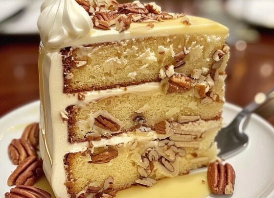 White Chocolate Pecan Layer Cake prepared at home with simple ingredients and clear steps.