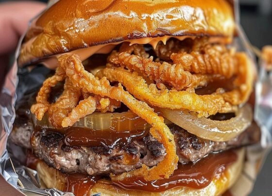 BBQ Onion Crunch Burger prepared at home with simple ingredients and clear steps.