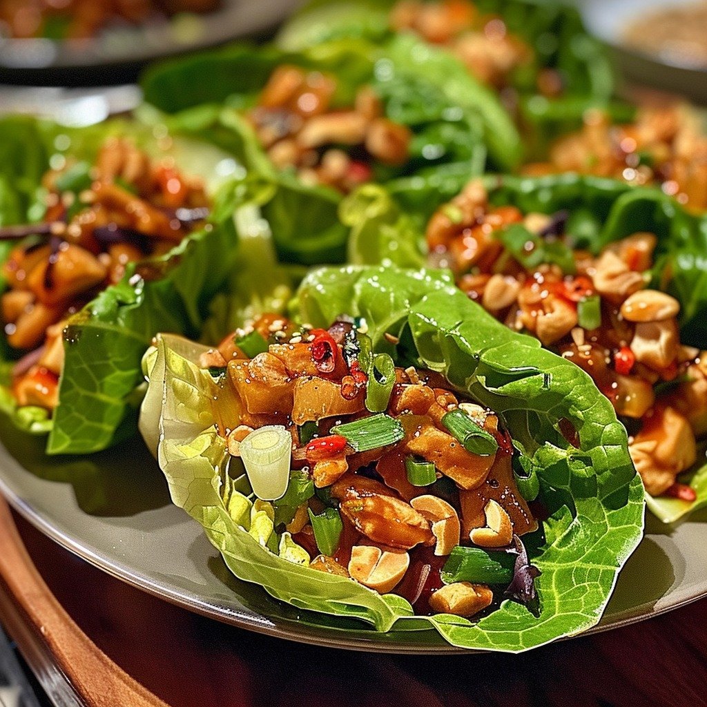 Thai Lettuce Wraps: Fresh and Flavorful Bites