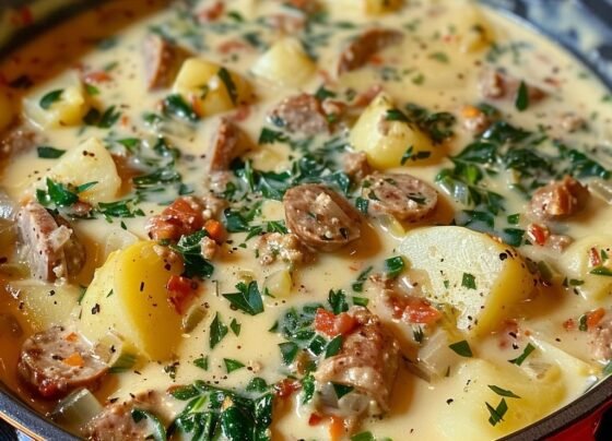 Here's a comforting recipe for Creamy Italian Sausage and Potato Soup : prepared at home with simple ingredients and clear steps.