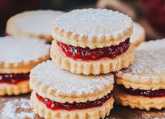 Vanilla Shortbread Cookies with Jam prepared at home with simple ingredients and clear steps.