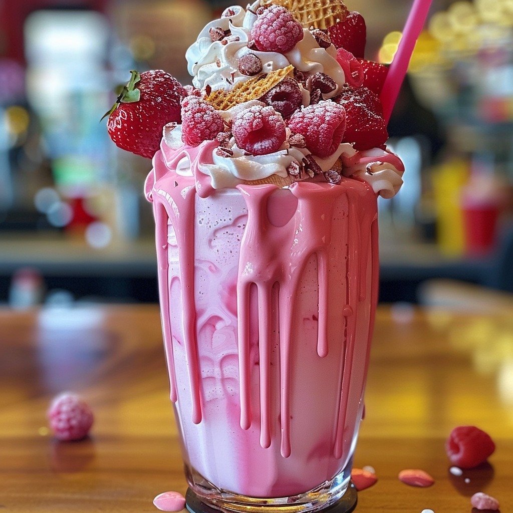 Pink Freakshake Extreme Milkshake
