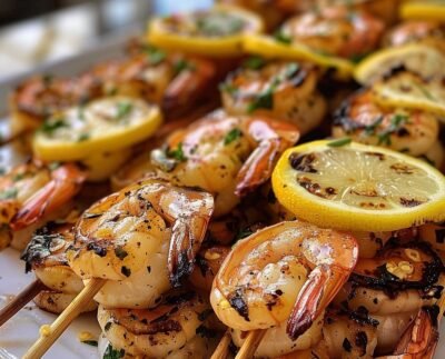 Lemon Garlic Shrimp Kabobs prepared at home with simple ingredients and clear steps.