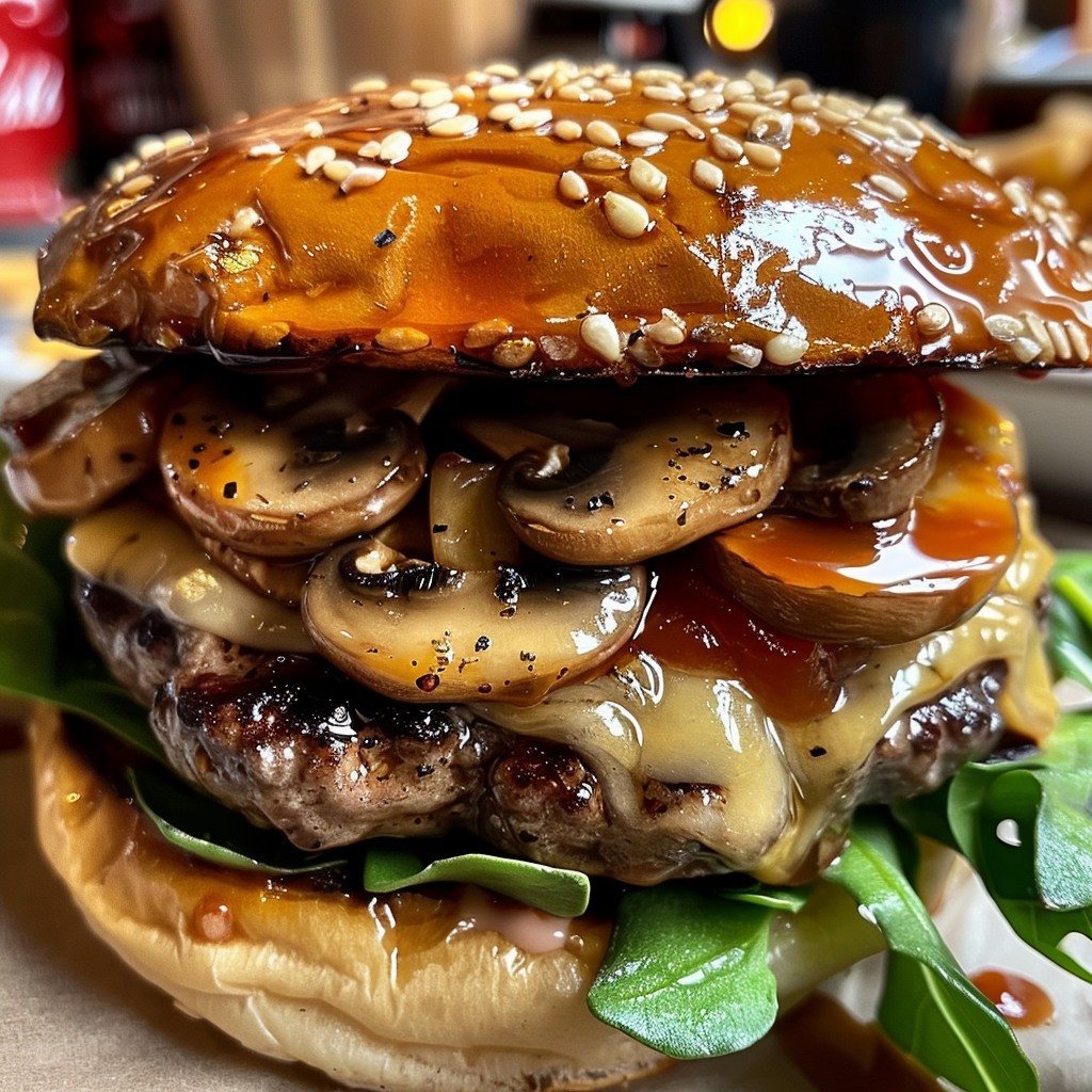 Swiss Mushroom Burger