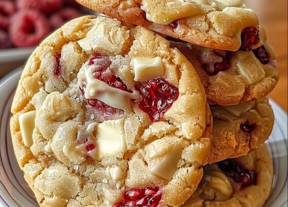 Gooey Raspberry White Chocolate Cookies prepared at home with simple ingredients and clear steps.