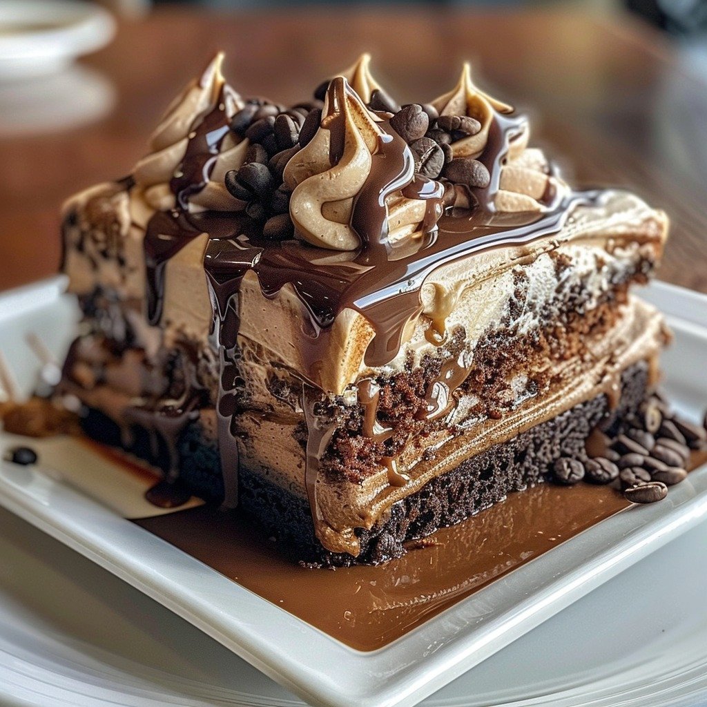 Espresso Infused Mocha Poke Cake