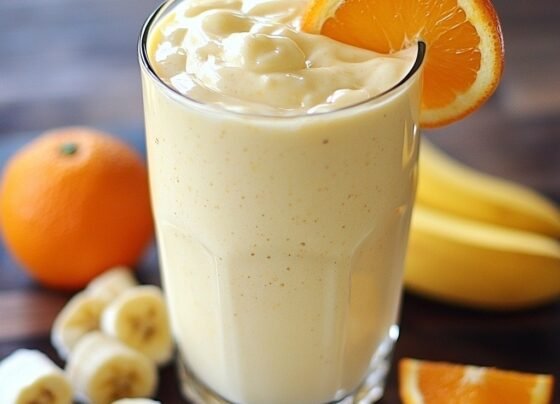 Orange Creamsicle Smoothie Recipe | Creamy and Refreshing prepared at home with simple ingredients and clear steps.